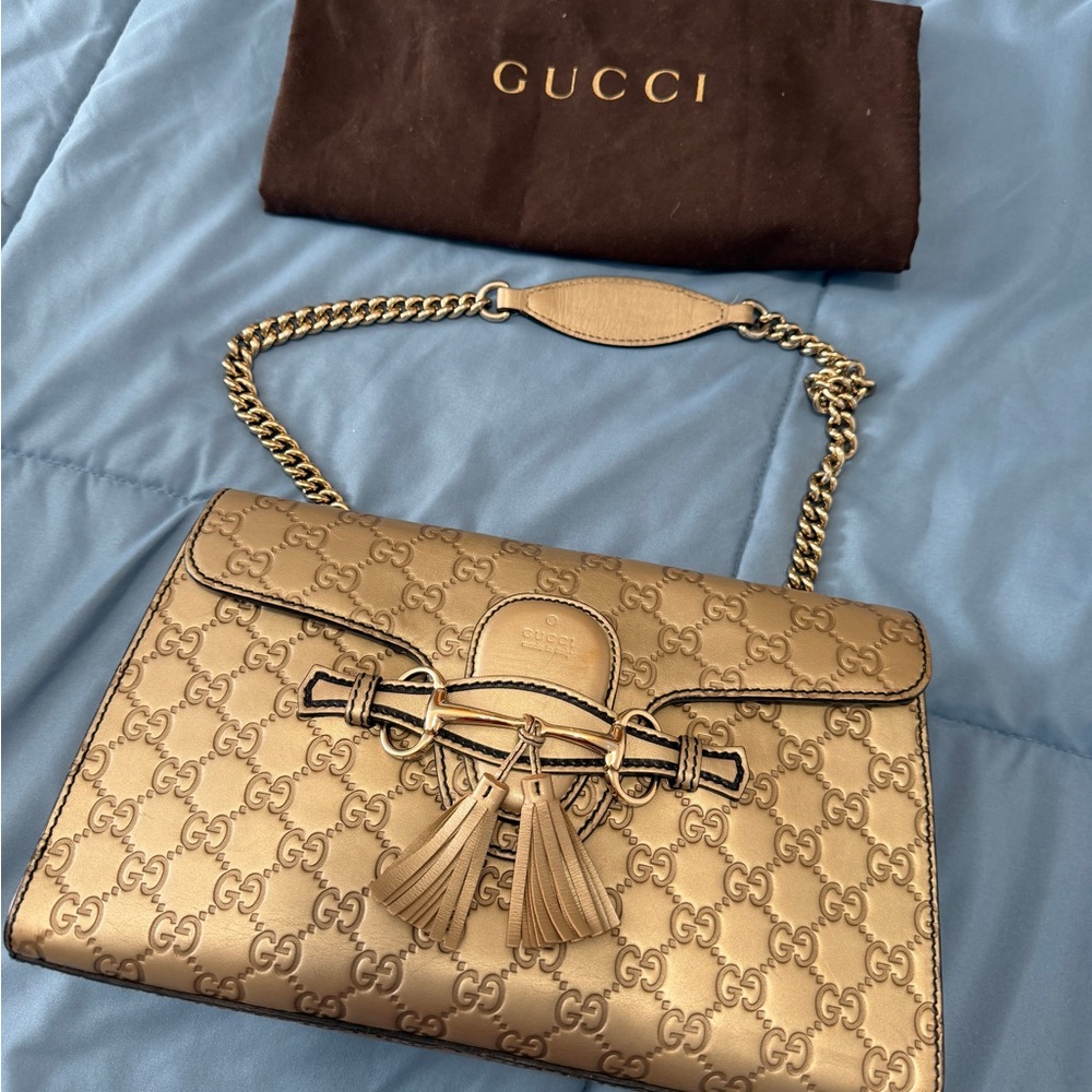 Gucci silver hardware/BeigeWomen's Bag
